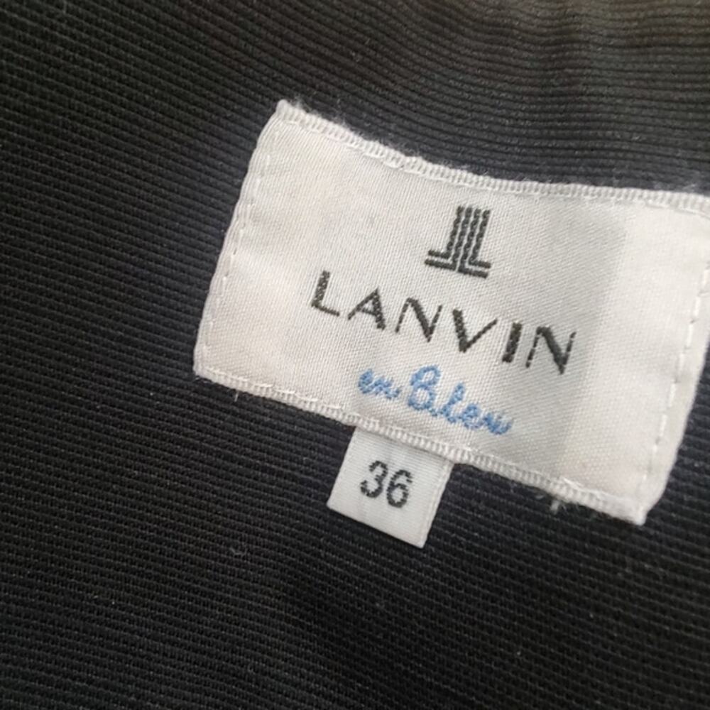 Lanvin en Bleu sheer overlay circle skirt 36 EUC - Picture 4 of 5